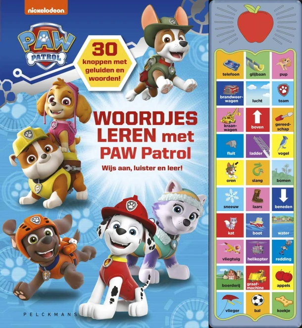 Paw Patrol - Woordjes leren met Paw Patrol – Pelckmans – boek cover