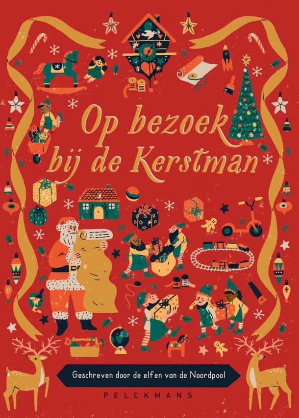 Op bezoek bij de Kerstman – boek cover