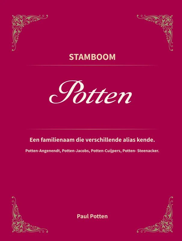 STAMBOOM POTTEN – Paul M. Potten – boek cover