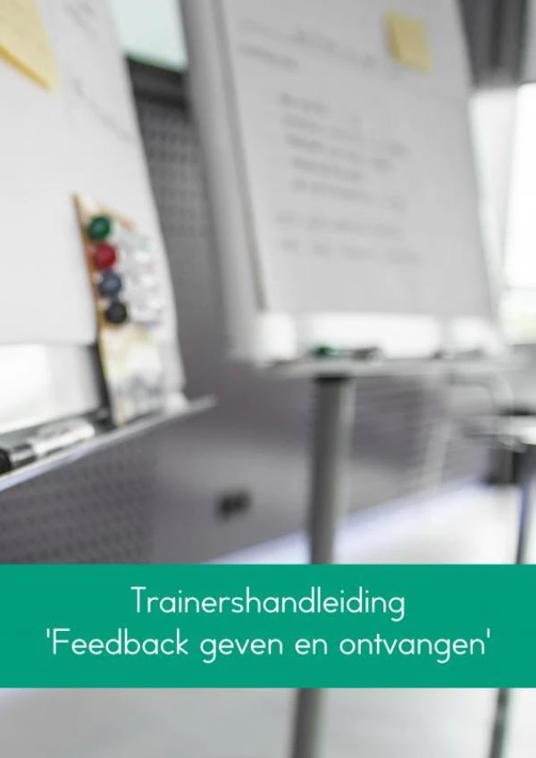 Trainershandleiding ‘Feedback geven en ontvangen‘ – Linda Van der Meer – boek cover