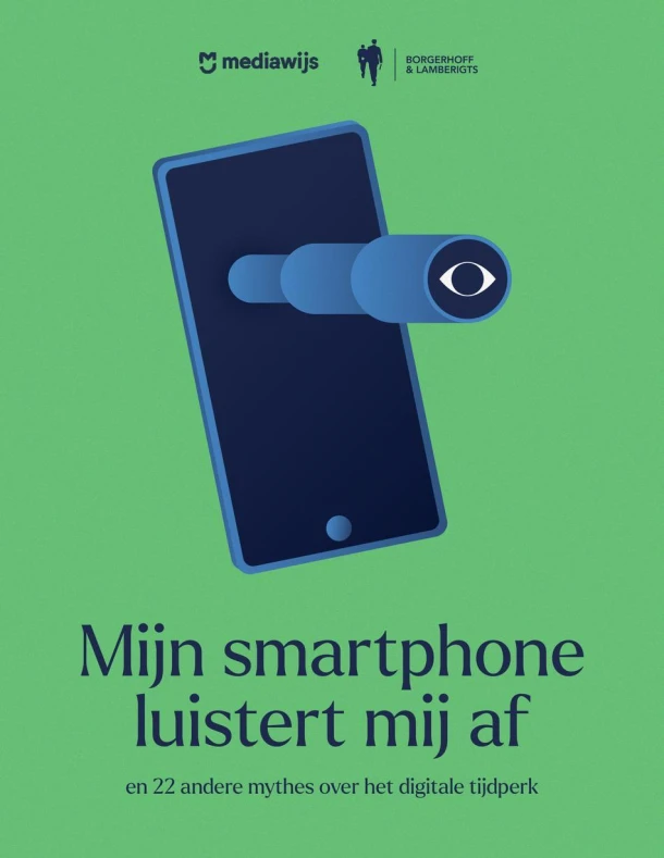 Mijn smartphone luistert mij af – Mediawijs – boek cover