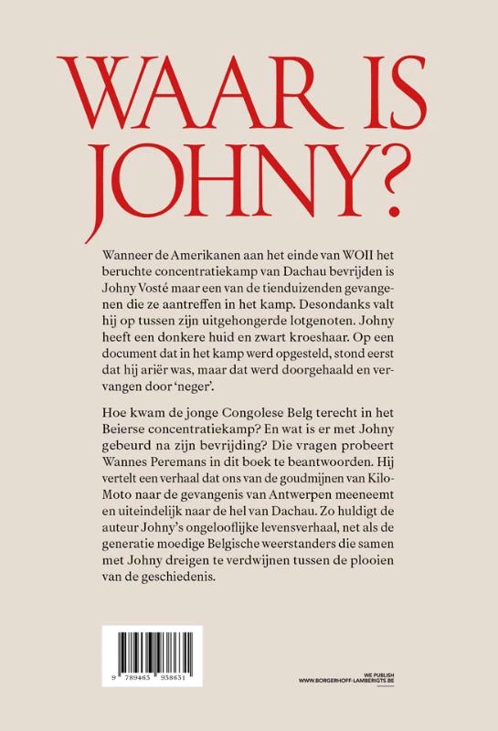 Waar is Johny ? – Wannes Peremans – boek cover