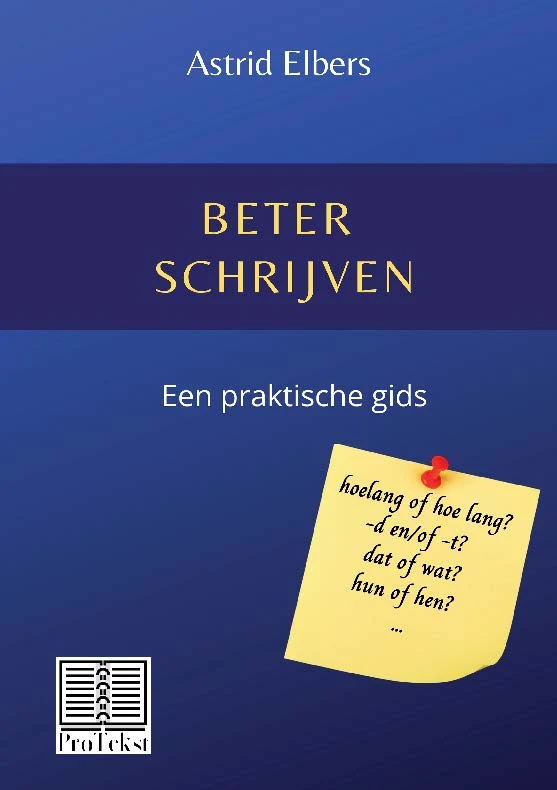 Beter schrijven – Astrid Elbers – boek cover