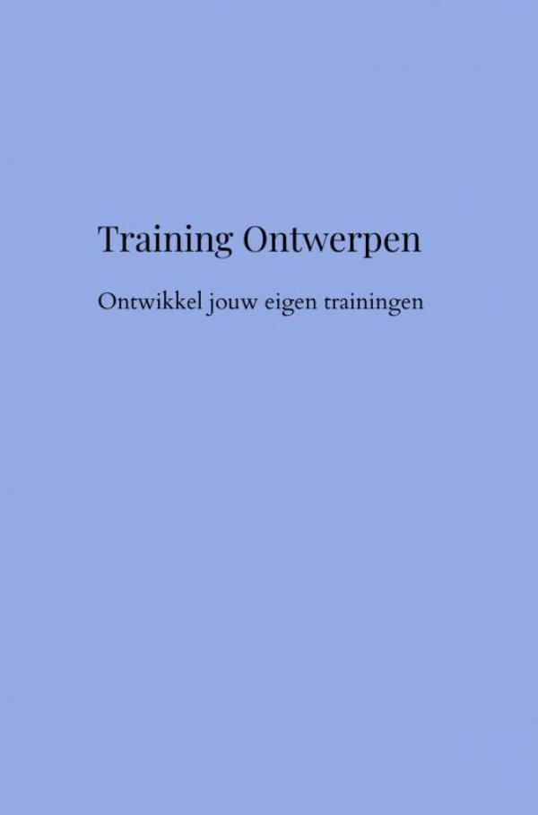 Training Ontwerpen – Linda Van der Meer – boek cover