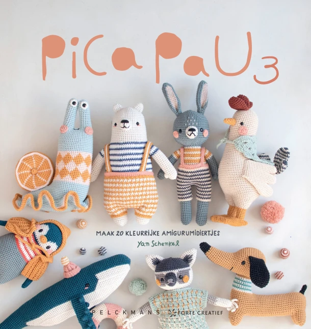 Maak 20 kleurrijke amigurumidiertjes – Yan Schenkel – boek cover