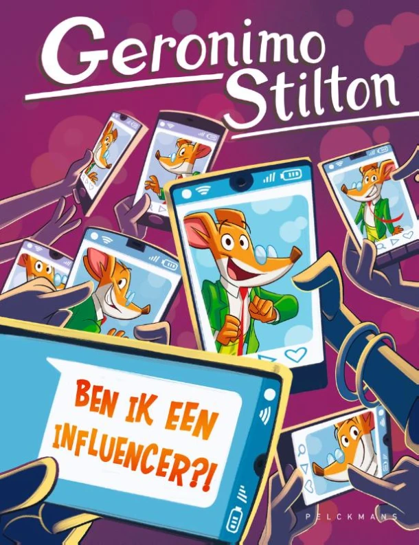 Ben ik een influencer?! – Geronimo Stilton – boek cover