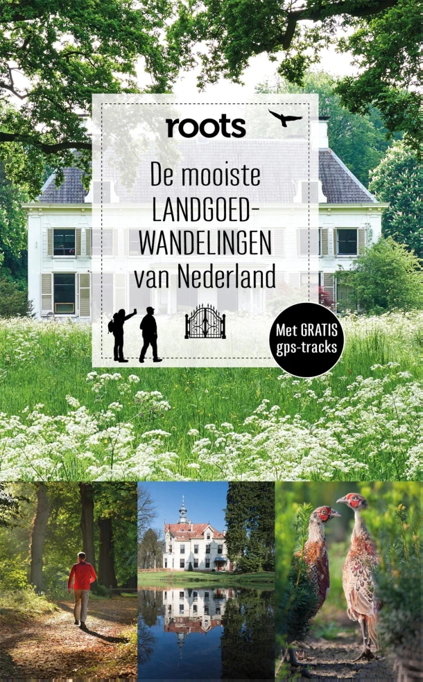 De mooiste landgoedwandelingen van Nederland – Roots – boek cover