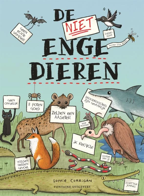 De (niet) enge dieren – Sophie Corrigan – boek cover