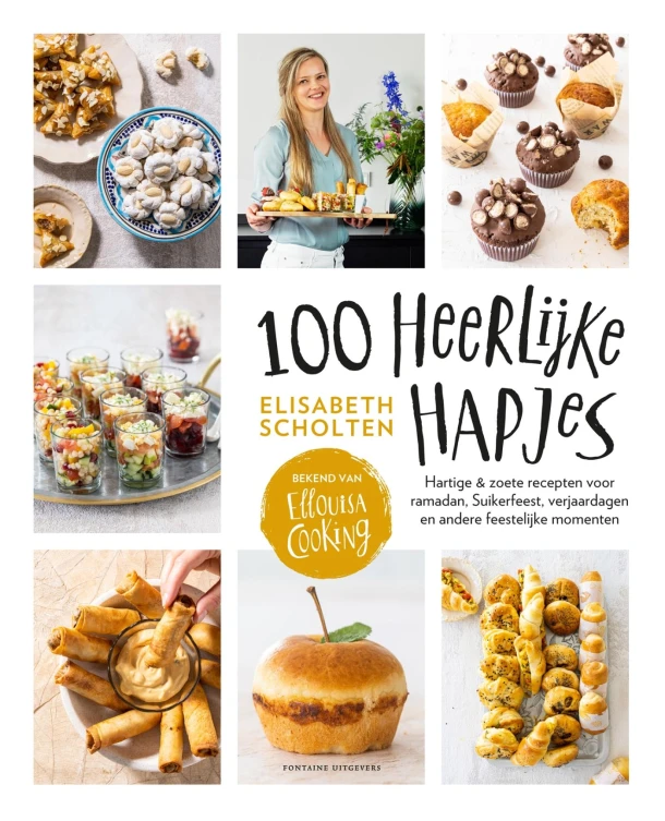 100 heerlijke hapjes – Elisabeth Scholten – boek cover
