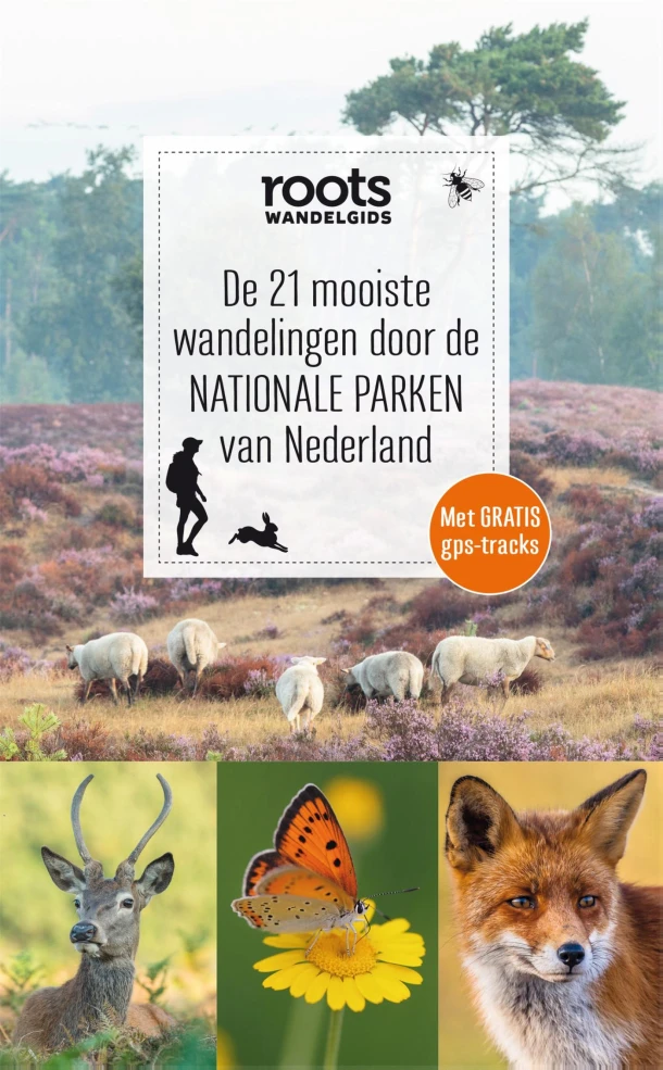 De 21 mooiste wandelingen door de nationale parken van Nederland – Roots – boek cover