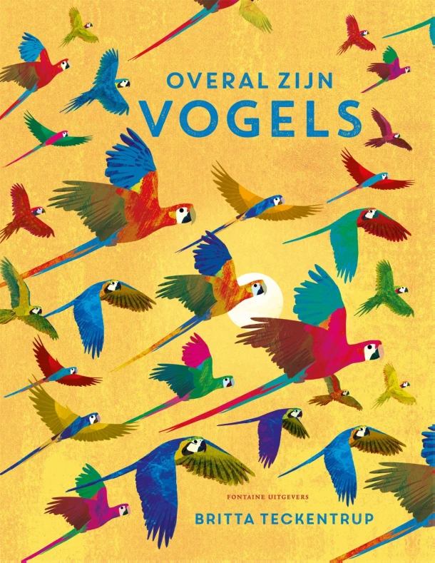 Overal zijn vogels – Britta Teckentrup – boek cover