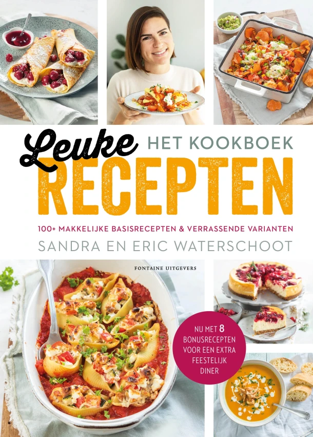Leuke Recepten - het kookboek – Sandra Waterschoot – boek cover