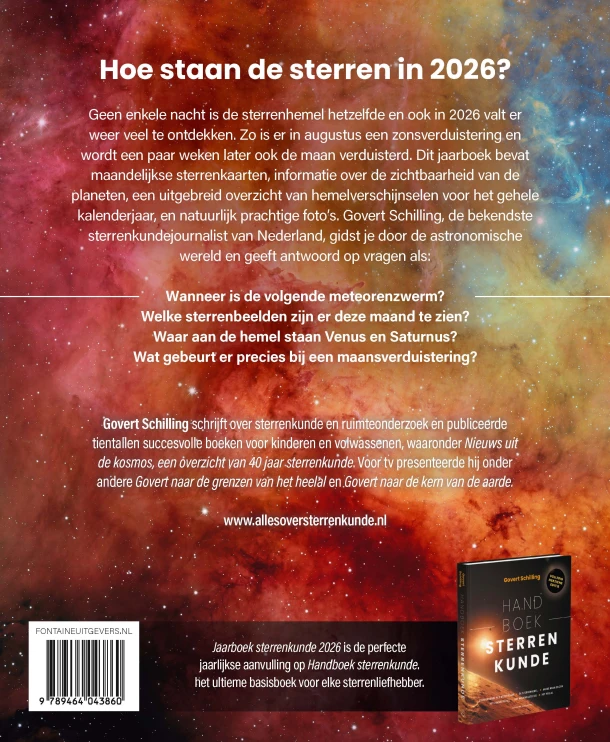 Jaarboek Sterrenkunde 2026 – Govert Schilling – boek cover