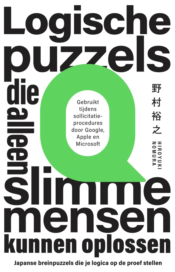 Logische puzzels die alleen slimme mensen kunnen oplossen – Hiroyuki Nomura – boek cover