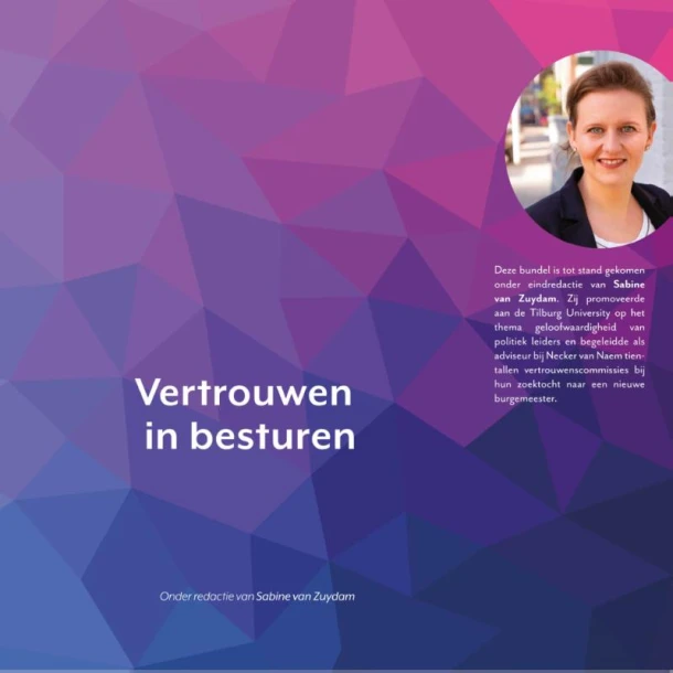 Vertrouwen in besturen – Sabine van Zuydam – boek cover