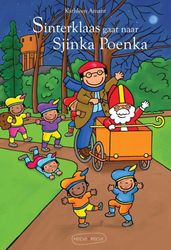Sinterklaas gaat naar Sjinka Poenka – Kathleen Amant – boek cover