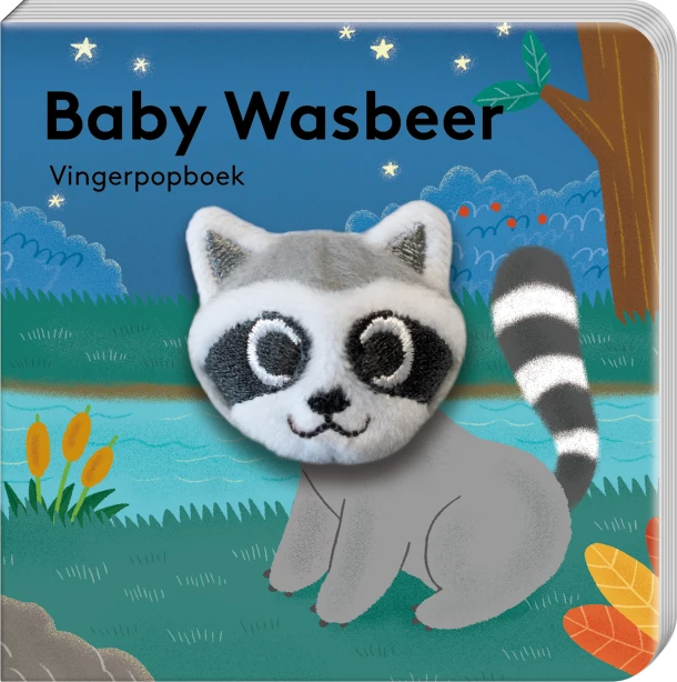 Vingerpopboekje Baby wasbeer – ImageBooks Factory – boek cover