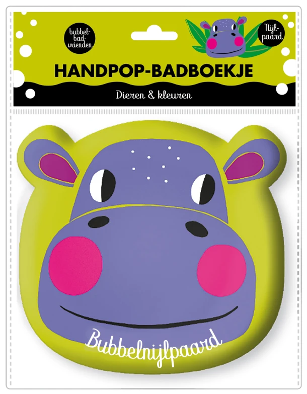 Handpop badboekje - Nijlpaard – ImageBooks Factory – boek cover