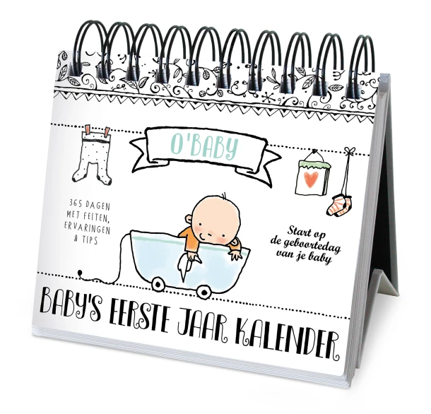 O' Baby - Baby's eerste jaar kalender – Pauline Oud – boek cover