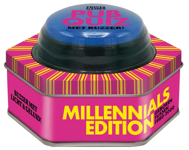 Pubquiz met buzzer - Millennials edition – ImageBooks Factory – boek cover