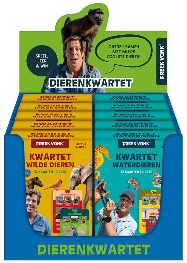 Display Freek Vonk Dierenkwartet 2 x 5 ex. – ImageBooks Factory – boek cover