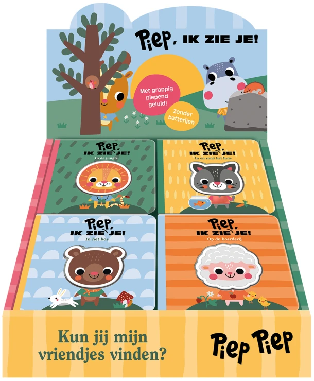 Display Piep - ik zie je! 4 x 4 ex. – ImageBooks Factory – boek cover