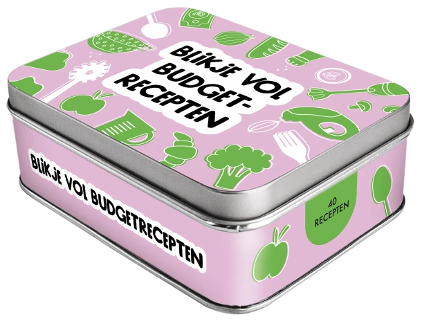 Blikje vol budgetrecepten – ImageBooks Factory – boek cover