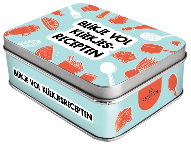 Blikje vol kliekjesrecepten – ImageBooks Factory – boek cover