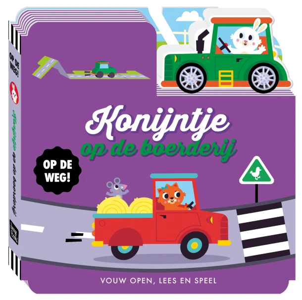 Op de weg - Konijntje op de boerderij – ImageBooks Factory – boek cover