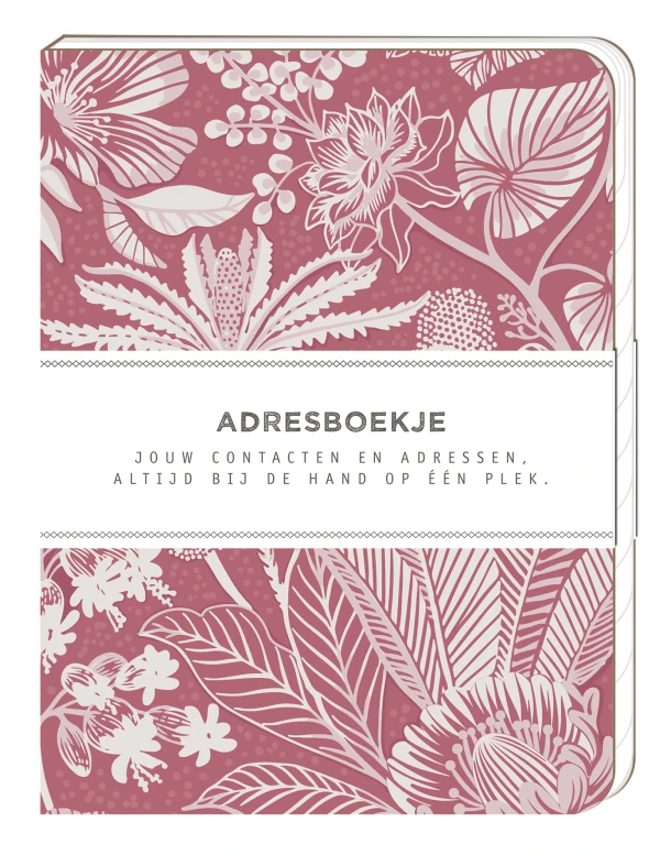 Adresboekje - Tropical Pink – Interstat – boek cover