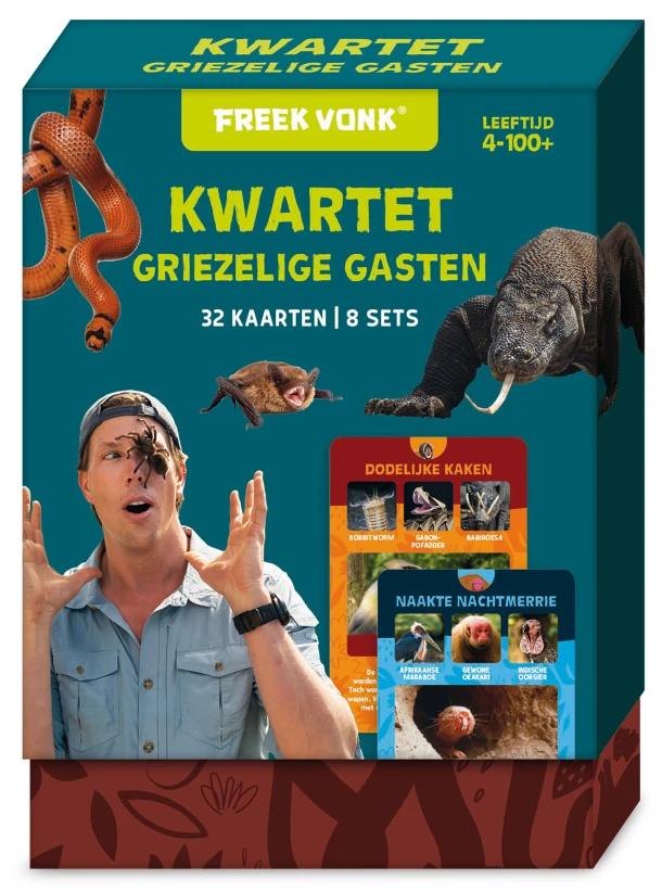Freek Vonk Dierenkwartet - Griezelige dieren – ImageBooks Factory – boek cover