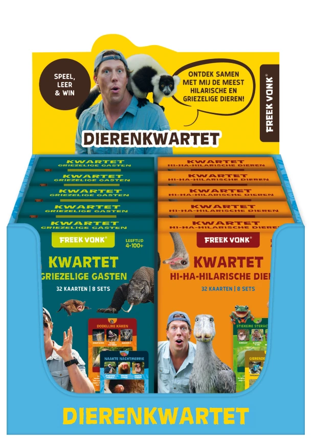 Display Freek Vonk Dierenkwartet 2 x 5 ex. – ImageBooks Factory – boek cover