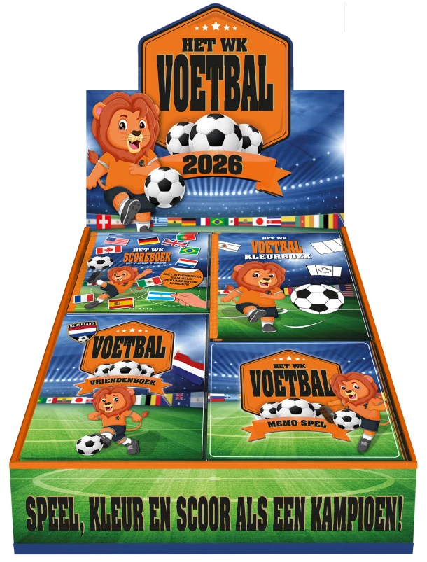 Actie Display WK voetbal 2026 2 x 10 ex. + 2 x 5 ex. – ImageBooks Factory – boek cover