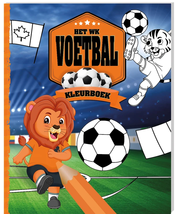 WK Voetbal 2026 - Kleurboek – ImageBooks Factory – boek cover