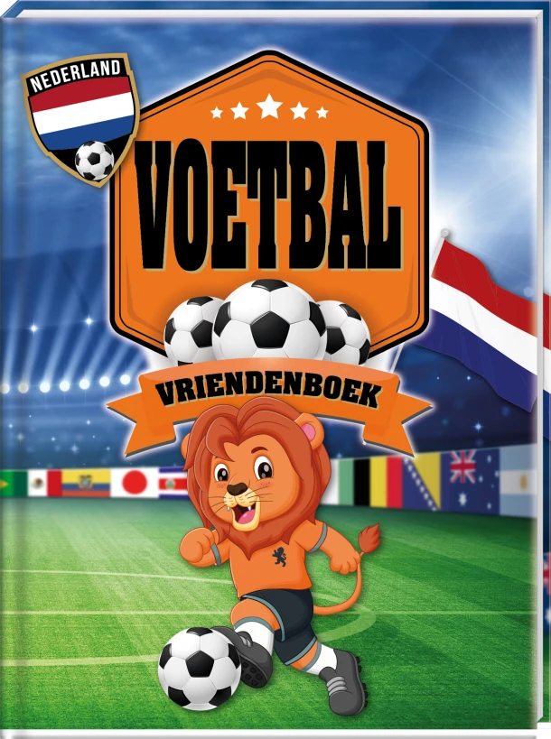 Vriendenboek - voetbal oranje – ImageBooks Factory – boek cover