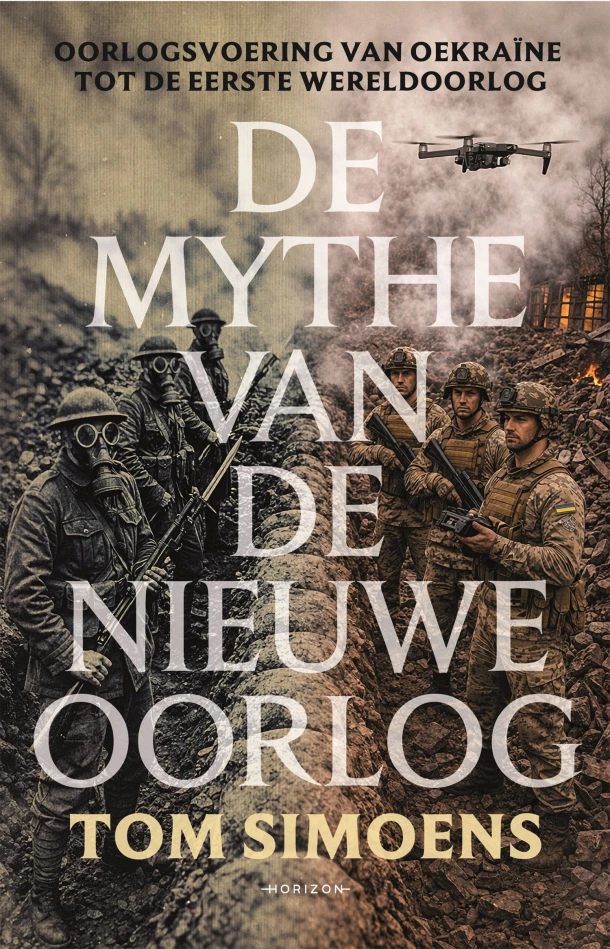 De mythe van de nieuwe oorlog – Tom Simoens – boek cover