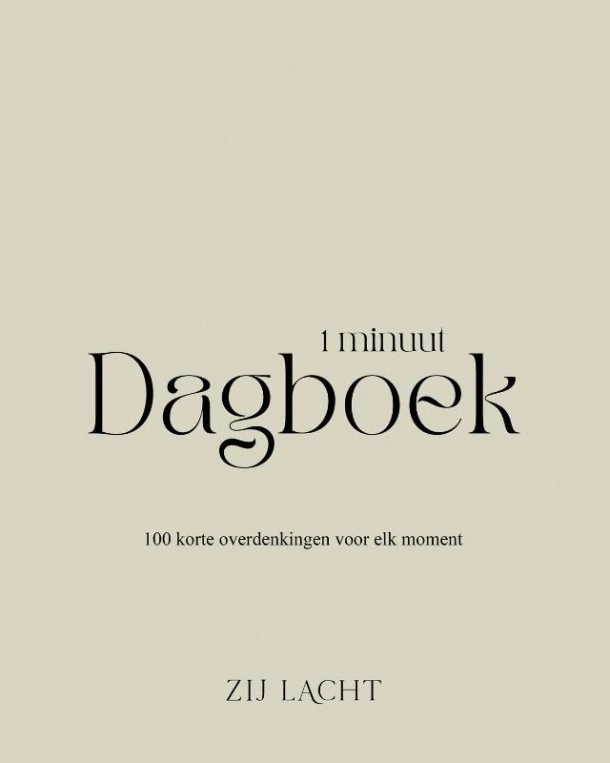 1 minuut dagboek – Zij Lacht – boek cover