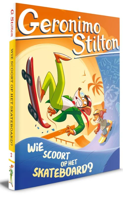 Wie scoort op het skateboard? – Geronimo Stilton – boek cover