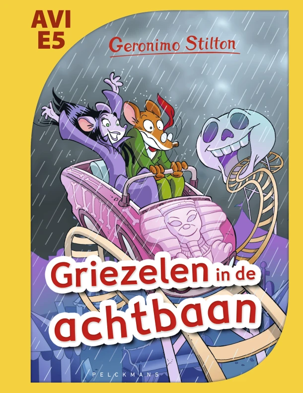 Griezelen in de achtbaan – Geronimo Stilton – boek cover
