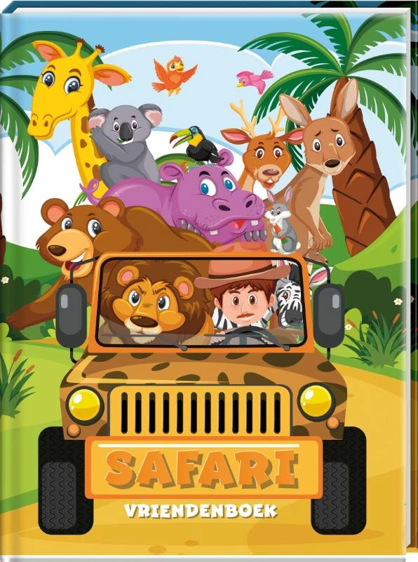 Vriendenboek - Jungle / Safari – Interstat – boek cover