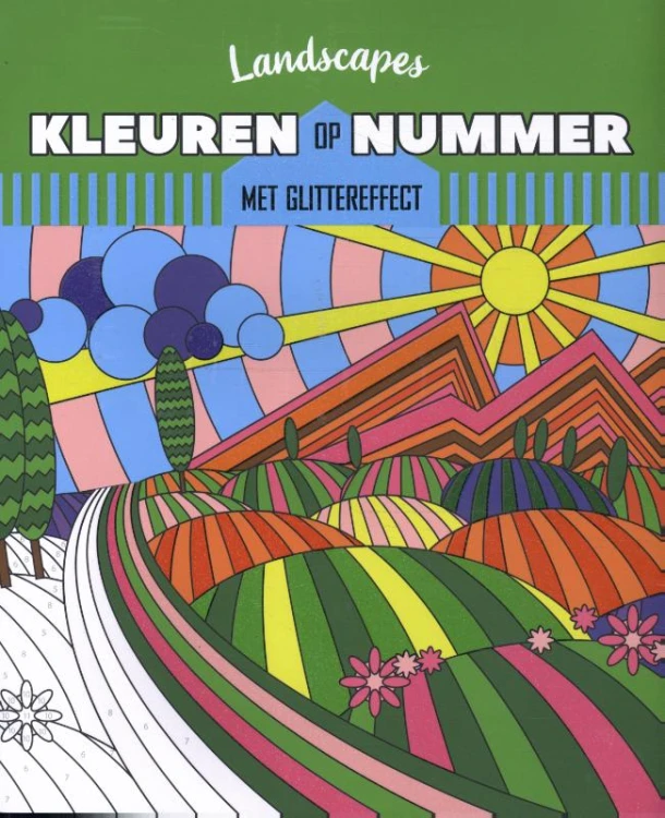 Kleuren op nummer - Landscape – Interstat – boek cover