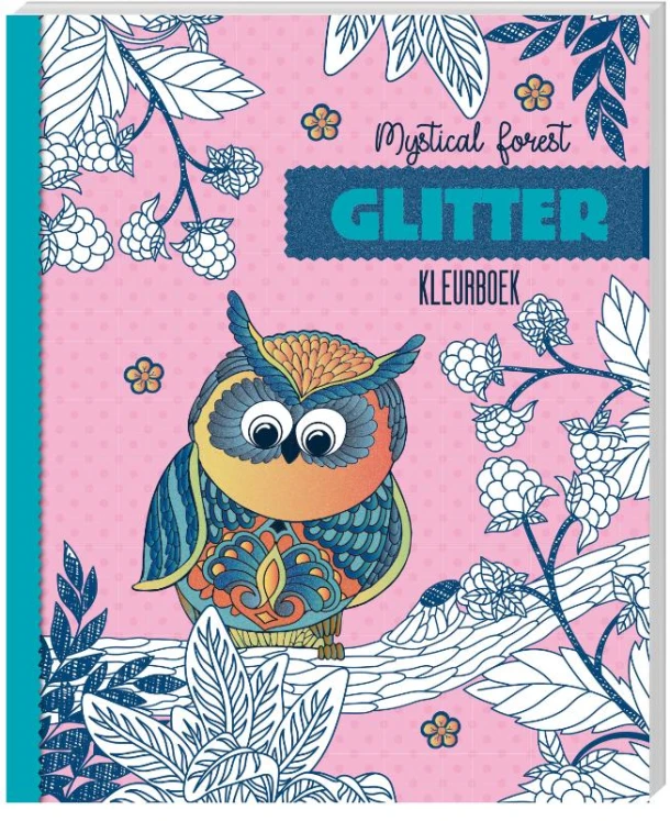 Glitter kleurboeken - Mystical Forest – Interstat – boek cover