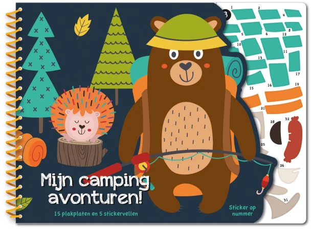 Stickeren op nummer - Mijn campingavonturen – Interstat – boek cover