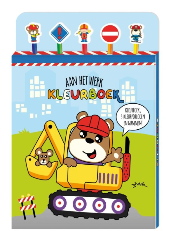 Aan het werk kleurboek – Interstat – boek cover