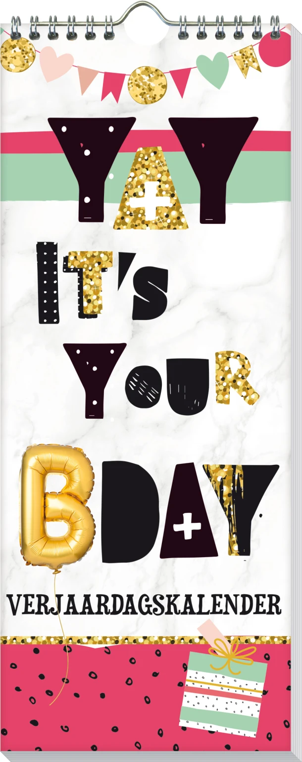 Verjaardagskalender It's your birthday – boek cover