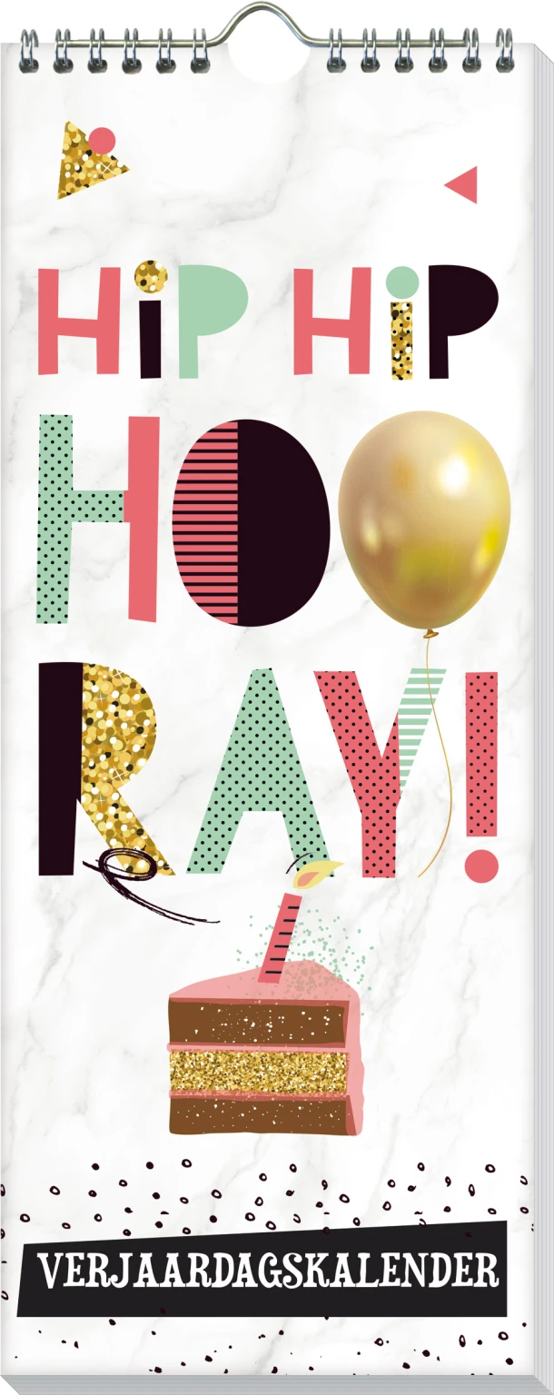 Verjaardagskalender Hip Hip Hooray – boek cover