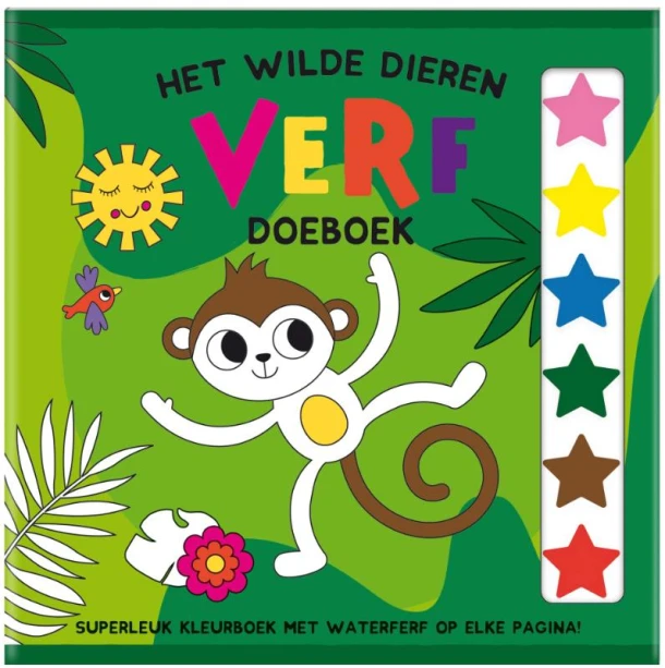 Het Wilde Dieren Verf Doeboek - (set van 4) – Interstat – boek cover