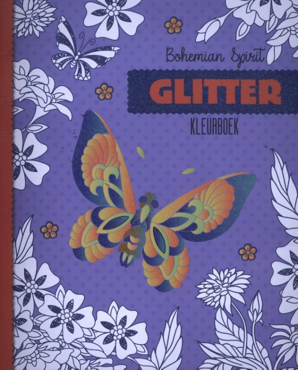 Glitter kleurboeken - Bohemian Spirit – Interstat – boek cover