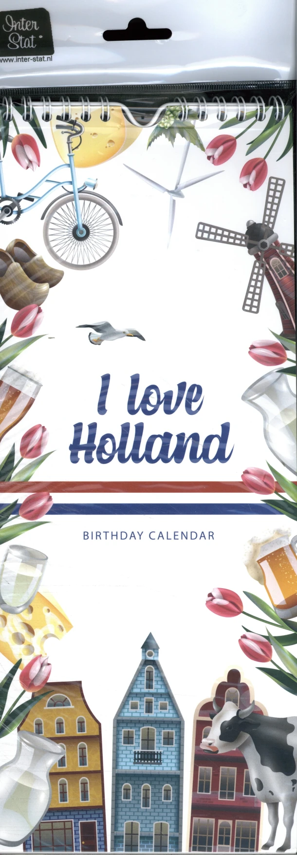 Verjaardagskalender - I love Holland - Los – Interstat – boek cover