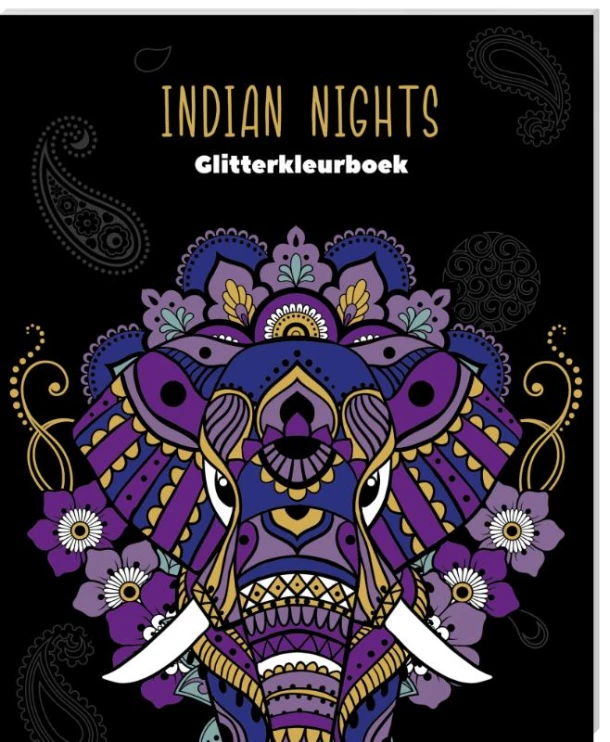 Indian Nights Glitterkleurboek – Interstat – boek cover